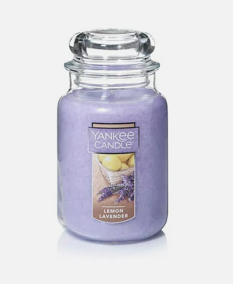 ☆☆LEMON LAVENDER☆☆LARGE YANKEE CANDLE JAR 22 oz.☆☆FREE SHIPPING