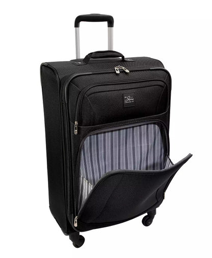 Skyway Flair Soft SIde Lightweight 28" Spinner Suitcase - Color = Midnight Palm