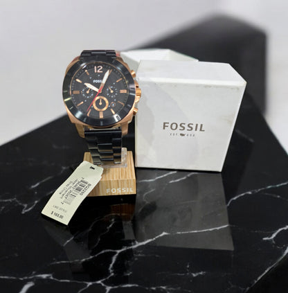 FOSSIL MEN'S PRIVATEER SPORT CHRONOGRAPH BLACK STAINLESS WATCH