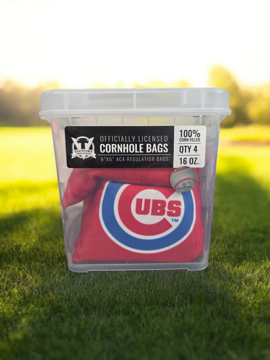 Victory Tailgate Chicago Cubs 100% Corn Filled Bags (4) 16oz-Red