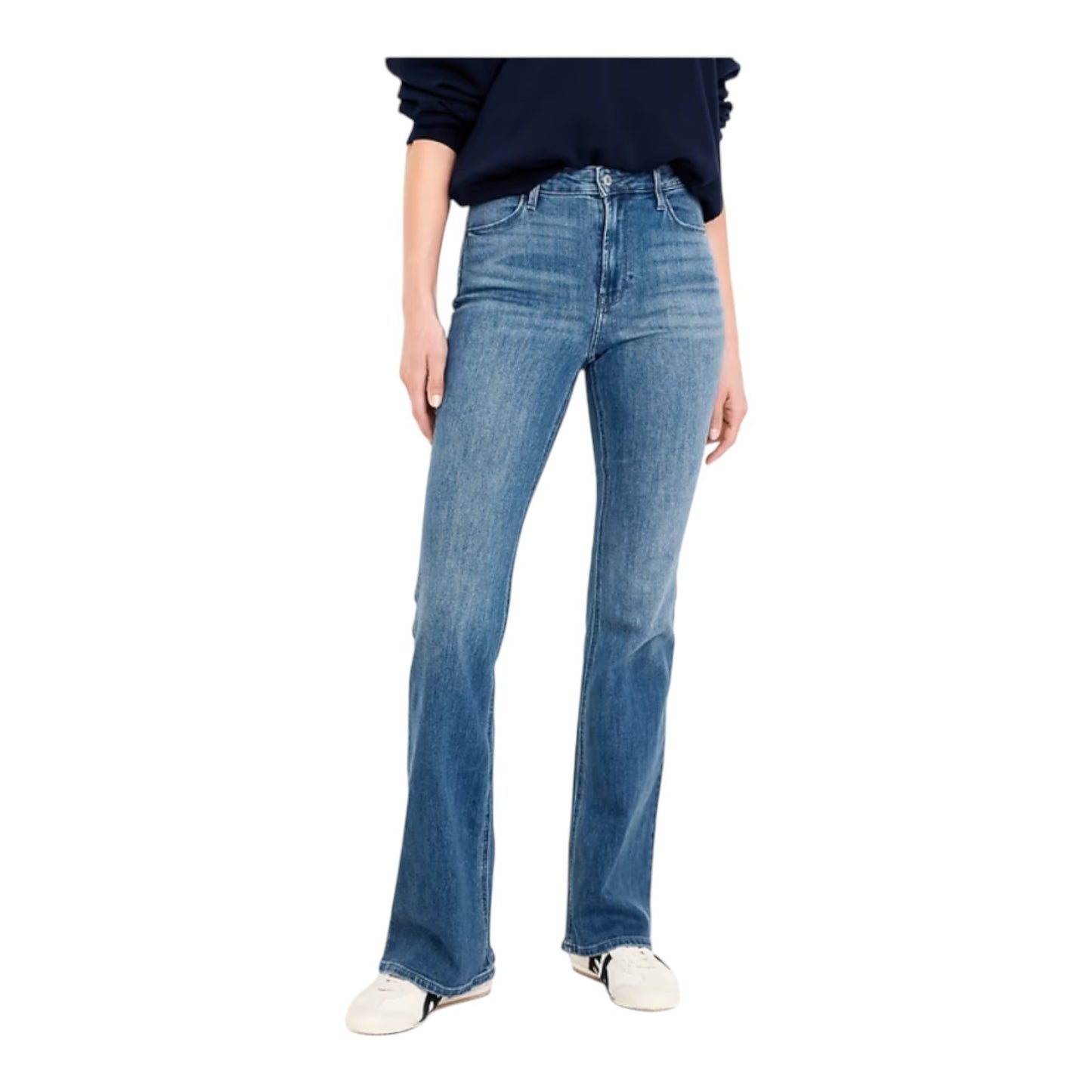 NWT Old Navy High-Waisted Wow Flare Jeans - Medium Wash - Classic Flare Boho