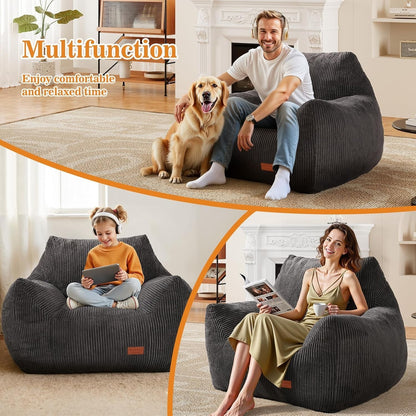 Big Bean Bag Chair for Adults, Ultra Soft BeanBag for Living Room