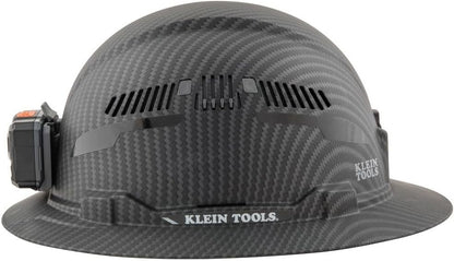 Klein Tools 60347 Hard Hat, Vented Full Brim, Class C, Premium KARBN Pattern