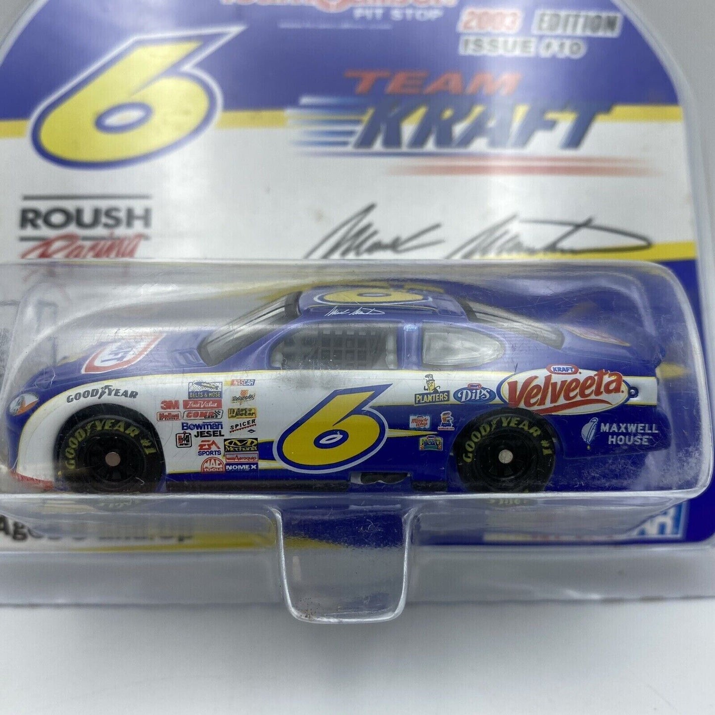 Team Caliber 2003 Mark Martin #6 Roush Racing Team Kraft Velveeta 1:64 New