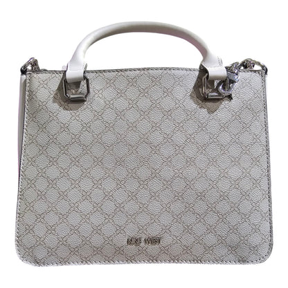 NINE WEST SERAFINI HANDBAG - MUSHROOM LOGO/MILK COLOR (NYL552306)