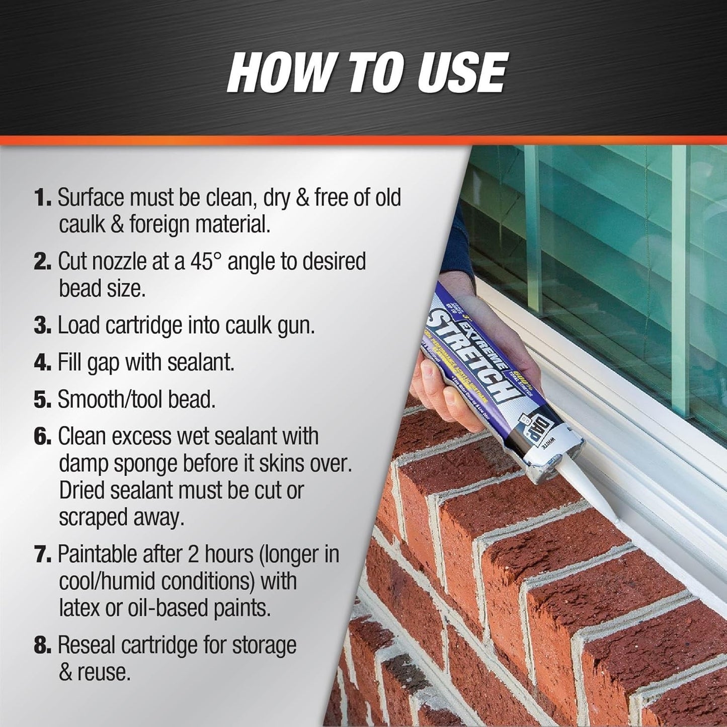 Acrylic Urethane Sealant, 10.1 Oz - Waterproof, Low Odor, Perfect for Exterior