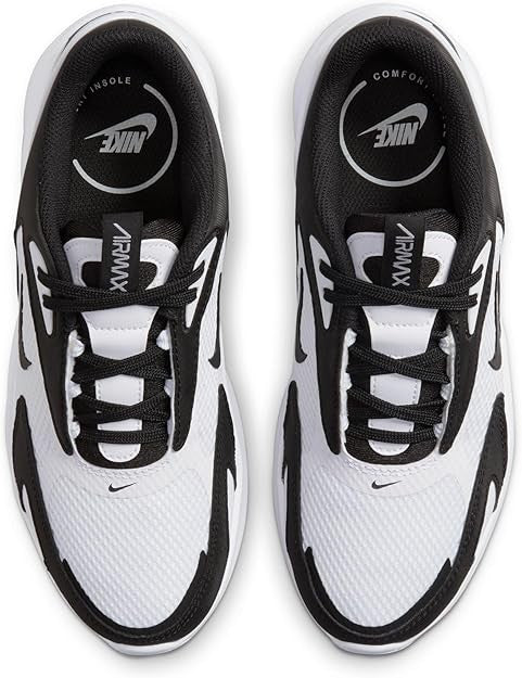 Women's Nike Air Max Bolt CU4152-101 White Black Low Top Mesh Sneakers - SZ 7