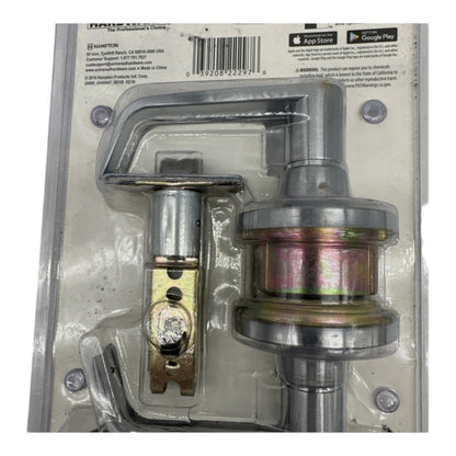 Universal Commercial 2-3/4" Satin Chrome Standard Duty Hall/Closet Door Lever