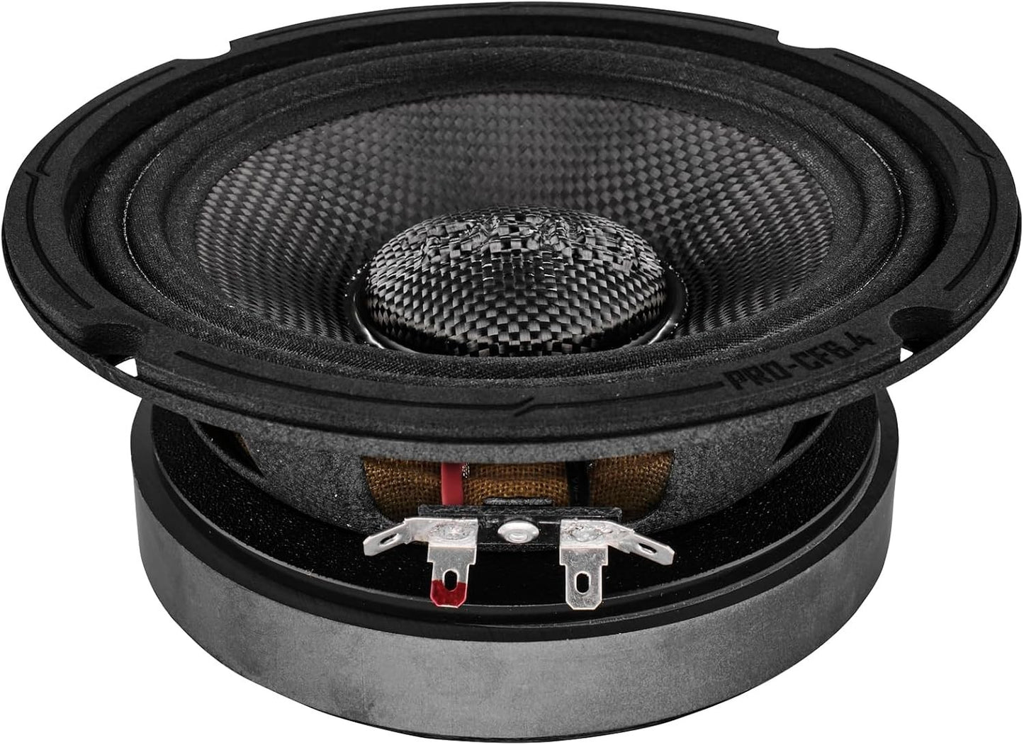 DS18 6.5" Midrange Speaker - 300W Rms 4-ohm PRO-CF6.4 Carbon Fiber Loudspeaker