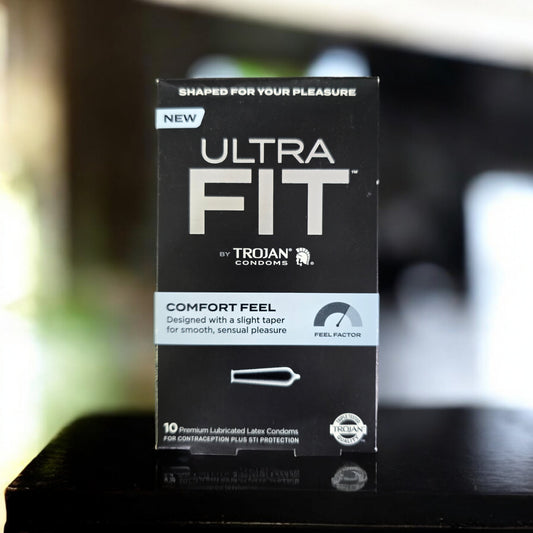 Trojan Condom Ultra Fit Premium Lubricated Latex Comfort Feel Condom 10 Pack New