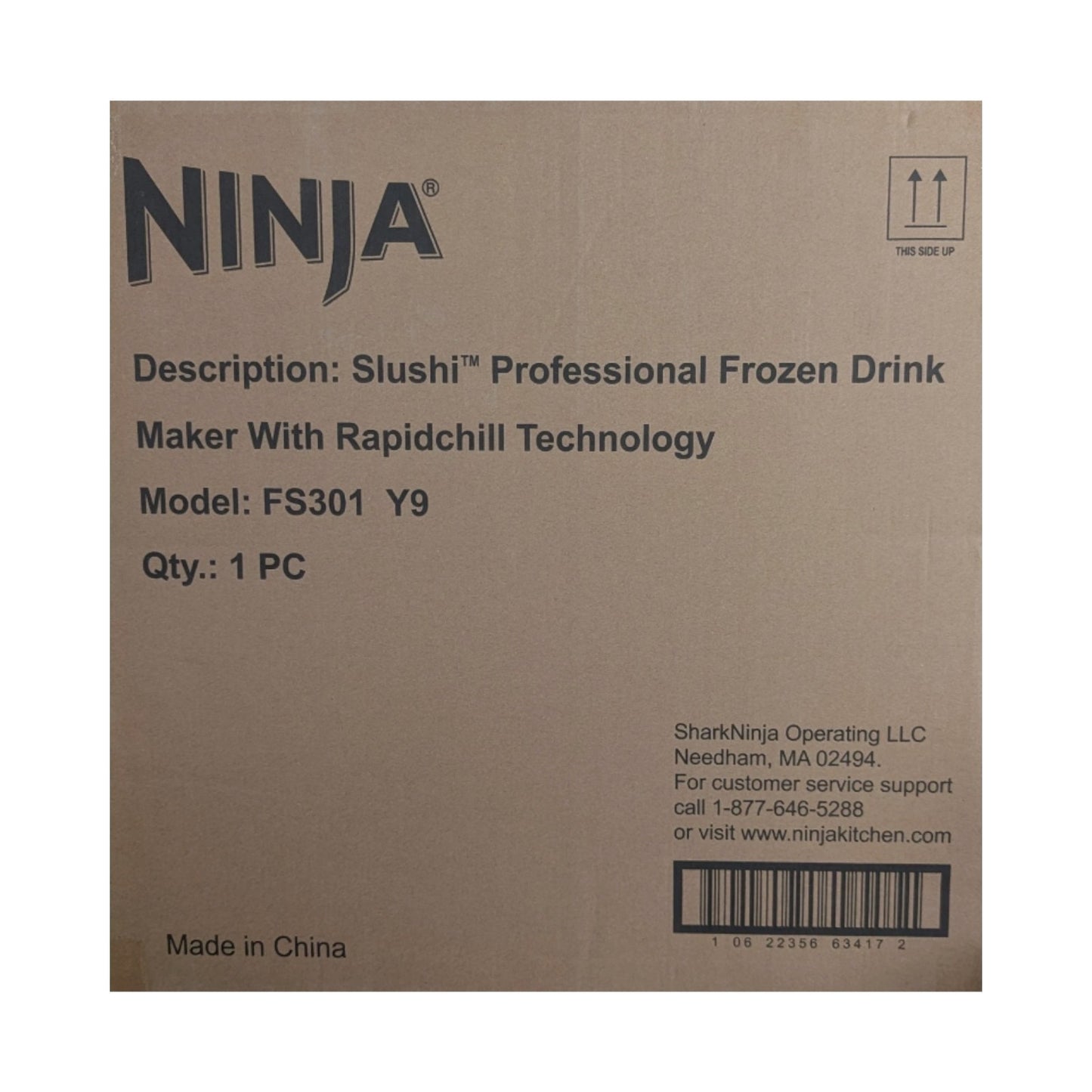 NINJA FS301 PROFESSIONAL MAKER RAPIDCHILL TECHNOLOGY 88OZ DRINK MACHINE BLACK