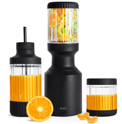 The Beast Mini Blender Plus - Mini Countertop Kitchen Blender - BLACK