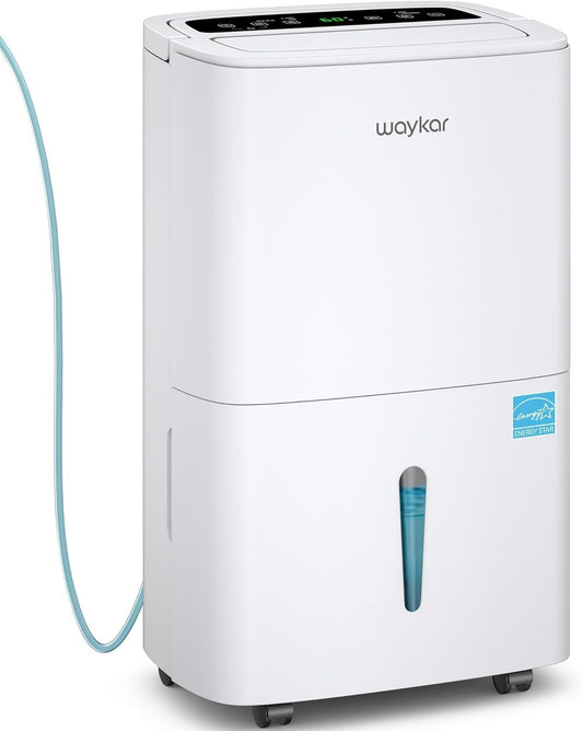 Waykar 150 Pint Energy Star Dehumidifier 4 Home, Basement & Large Space w/ Pump