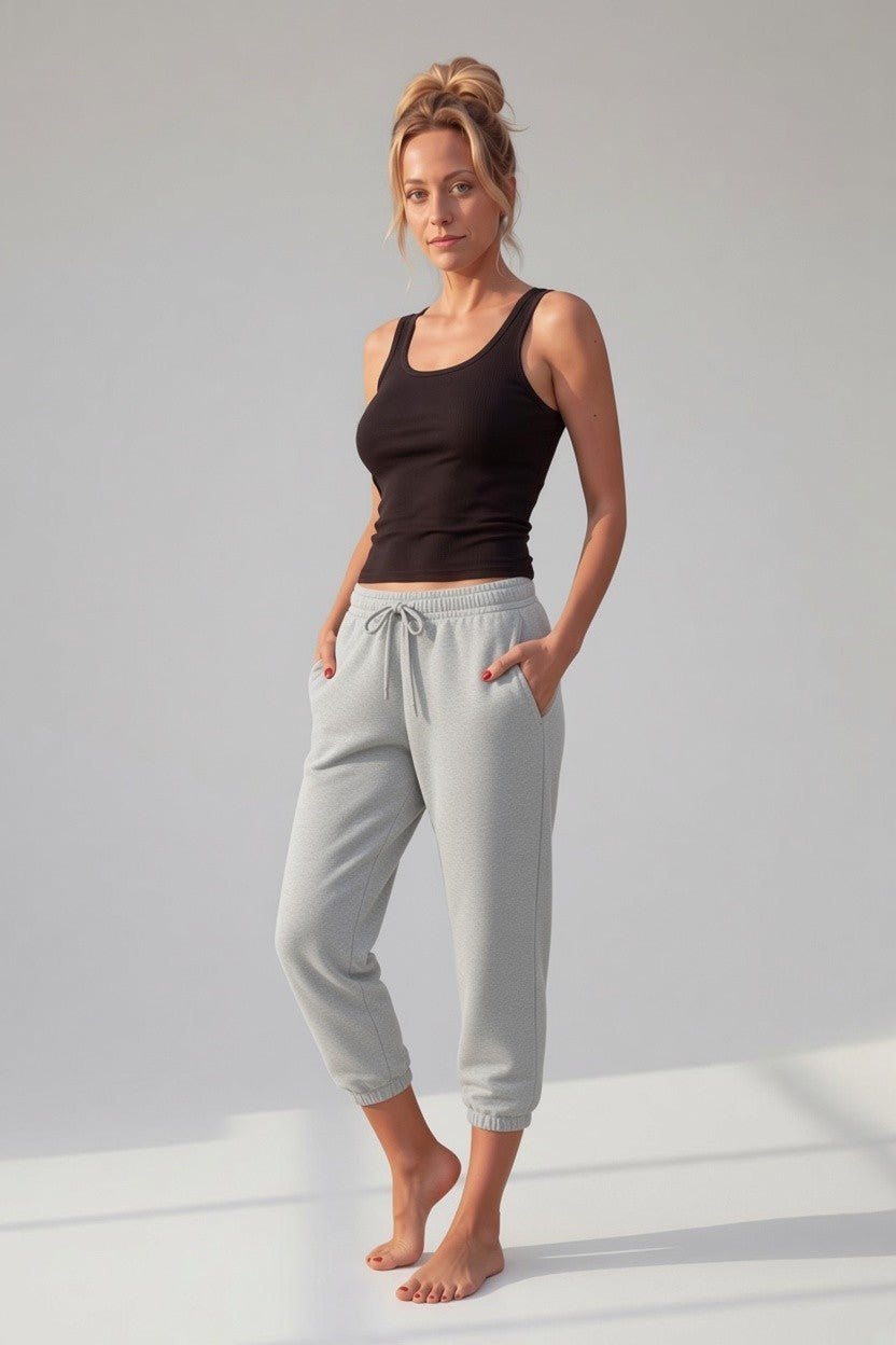 PINK Victoria's Secret Terry Crop Jogger Sweatpants