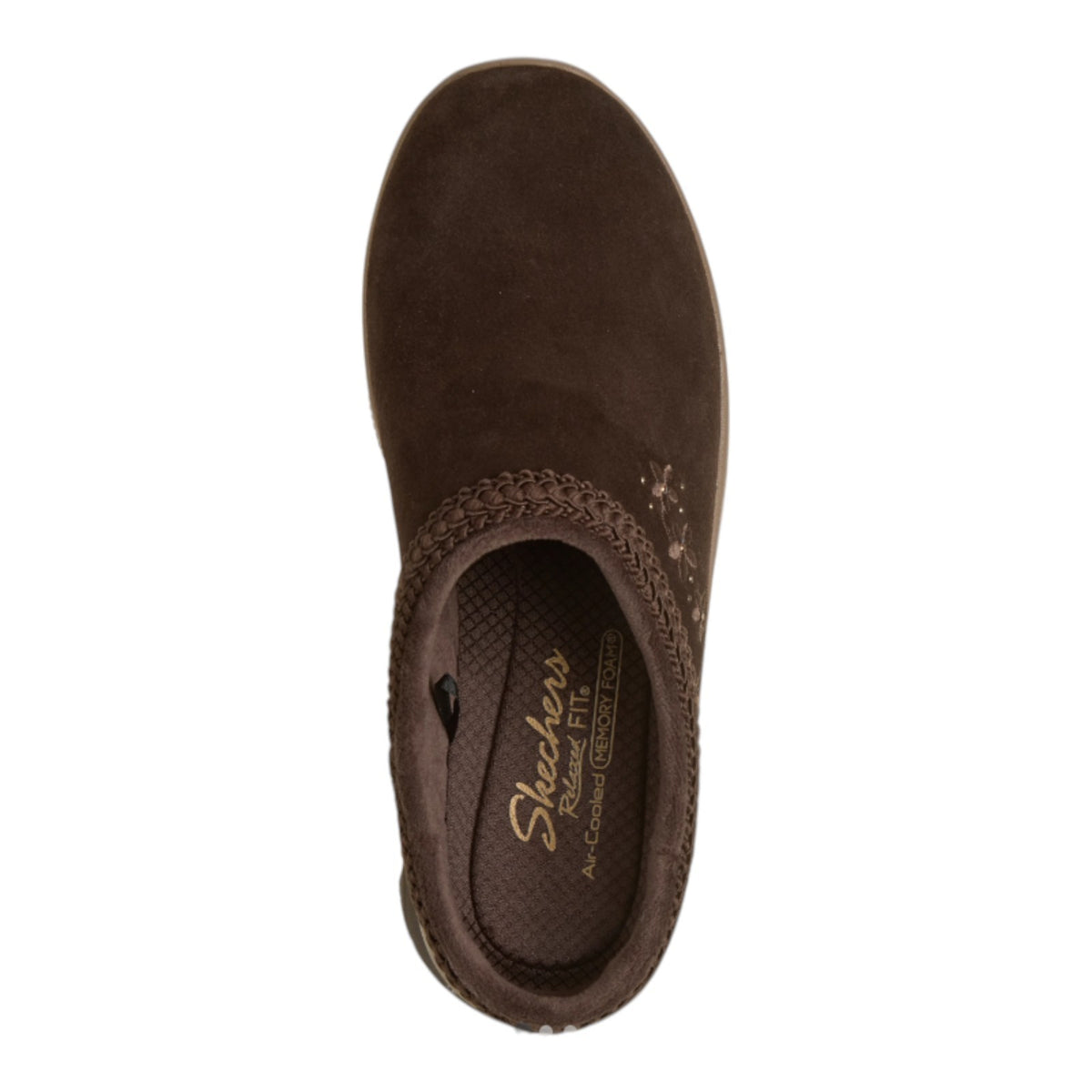 NEW WOMENS SKECHERS RELAXED FIT EASY GOIN SOFT CHARM SUEDE Clogs AUTHENTIC