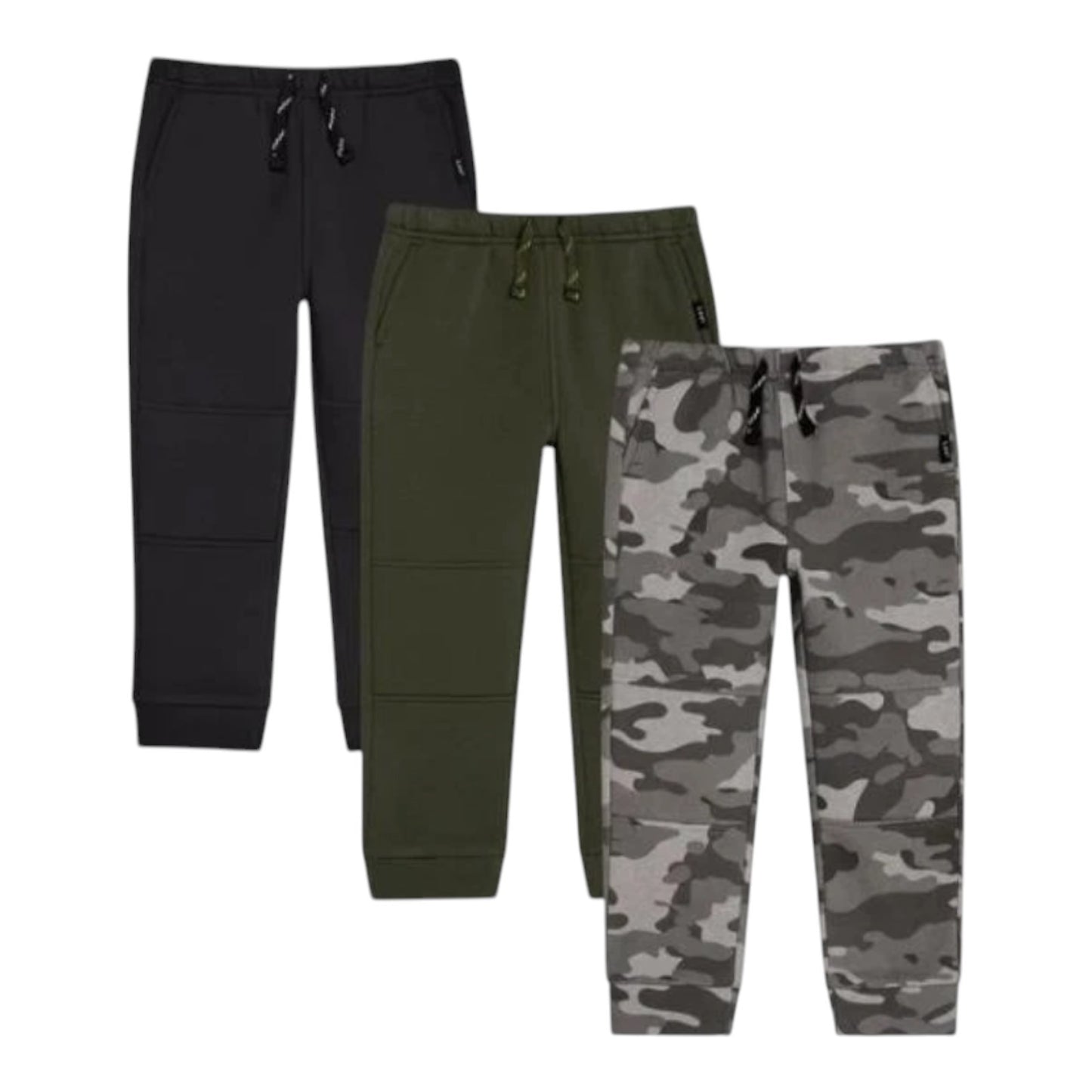 Lee Boys Girls Jogger Light Blue Navy Blue Gray Grey 3-Pack Pants Pockets Active