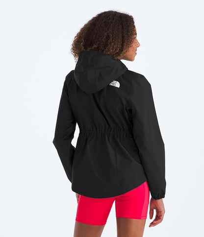 The North Face Girls Antora Rain Jacket Black Size M Waterproof Windproof Hooded