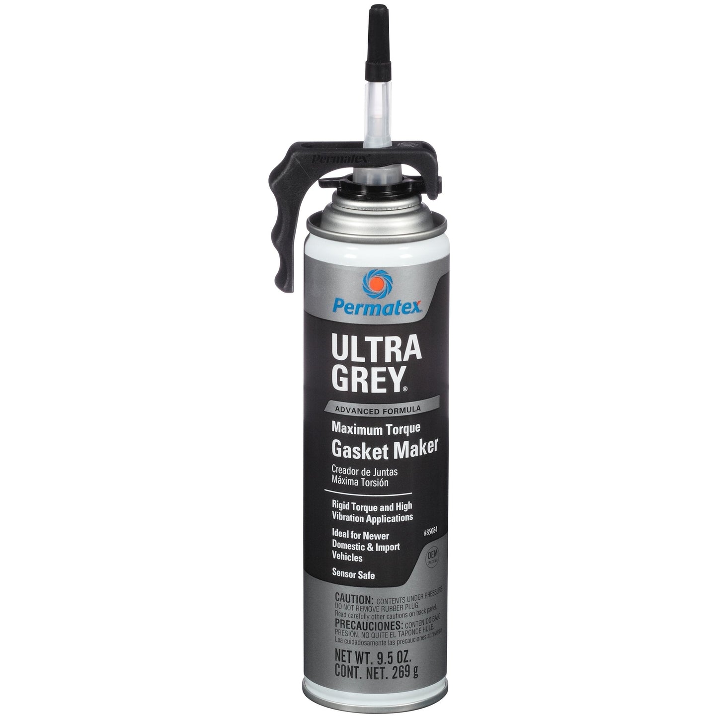Permatex 85084-6PK Ultra Grey Rigid RTV Silicone Gasket Maker, High-Torque (6-Pack)