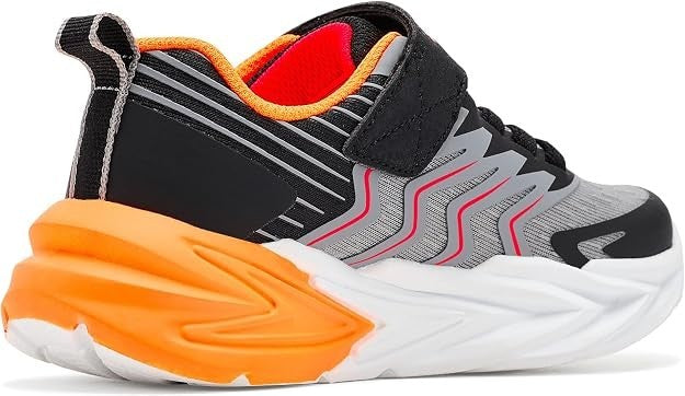 NEW BOYS SKECHERS S LIGHTS FLEX GLOW ULTRA PRISM PACER Black/Charcoal MESH Shoes