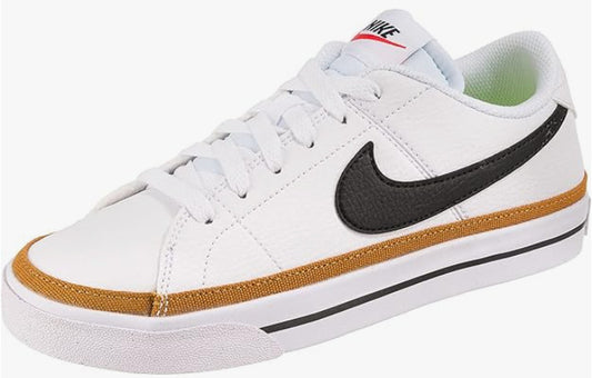 Nike Court Legacy Next Nature Women Shoe Wht/Blk/Desert Ochre - SZ 6 - DH3161100