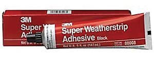 3M 08008 Obsolete Super Weatherstrip Adhesive, 5 oz Tube, Black