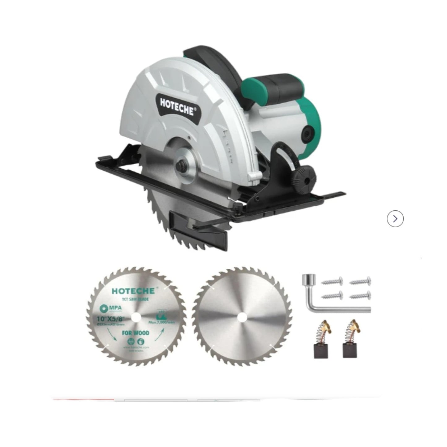 Hoteche Circular Saw 4-HP Compact Portable Table Saw with Saw Blade 10 & 12 inch