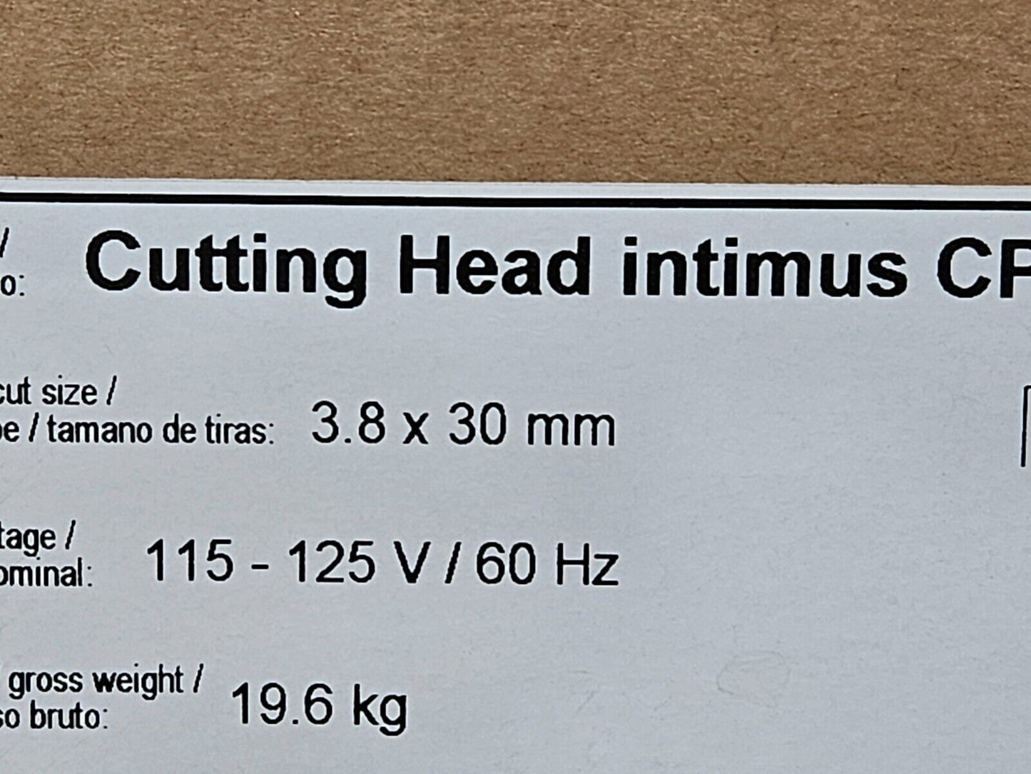 Intimus 45 CP4 Office Shredder (No waste bin included)