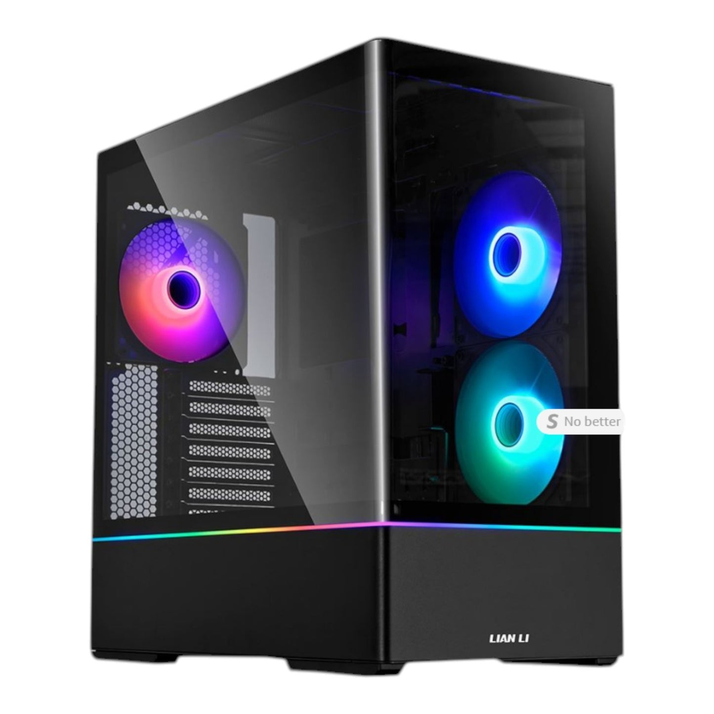 Lian Li CG237 Tempered Glass ATX Mid-Tower Computer Case - Black - G99.OE794X.10