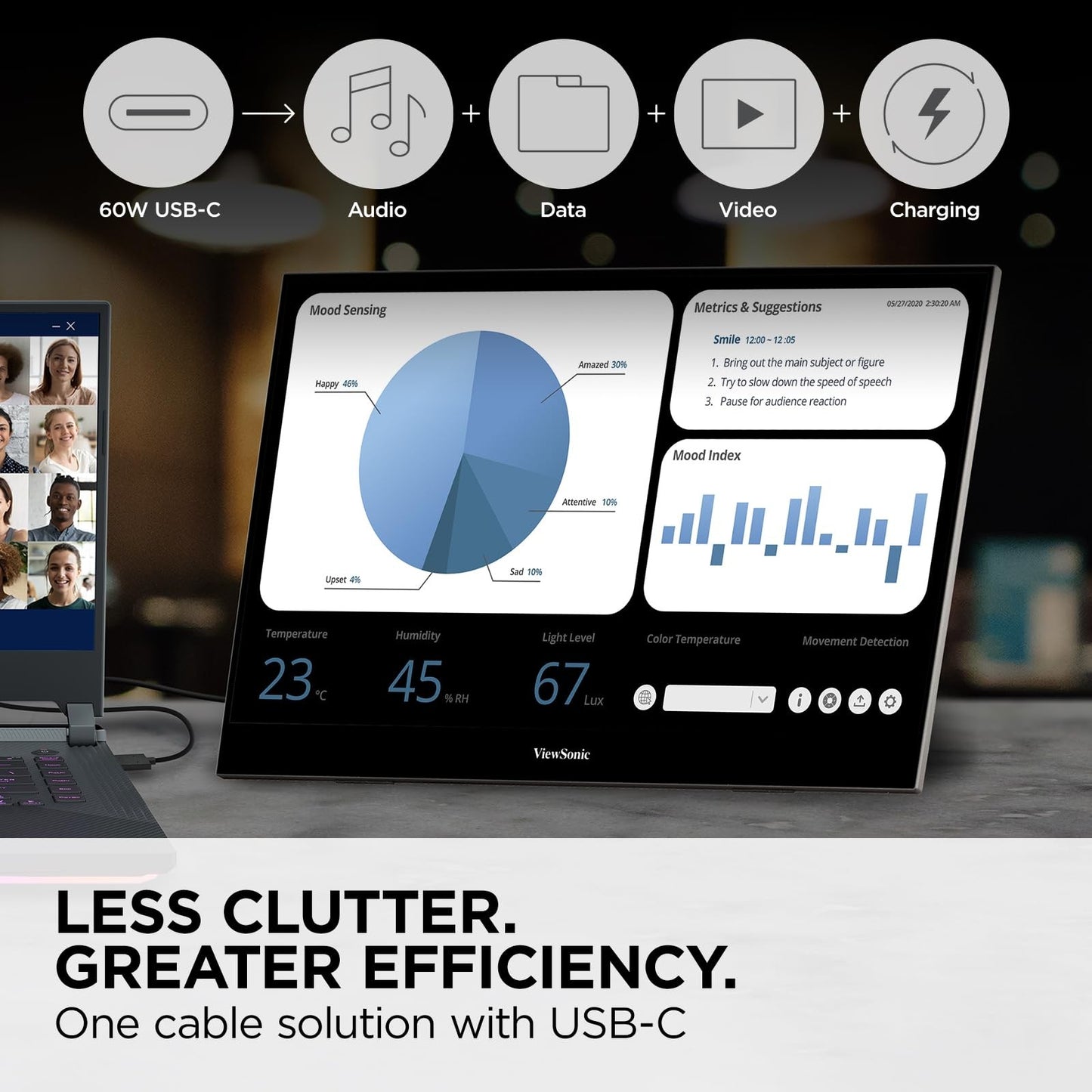 ViewSonic VX1655-4K-OLED 15.6 Inch 4K UHD Portable