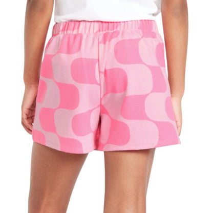 Old Navy Girls Pink Printed Wrap-Front Jacquard-Knit Skort for Girls