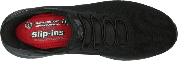 Skechers Women's Slip-ins Work Squad Chaos SR Jasul Shoes Black - 108194