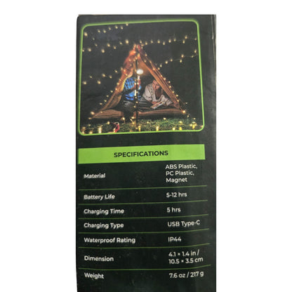 Camping Lights String Camp Lantern Better Retractable Waterproof Glowmate 4 i...