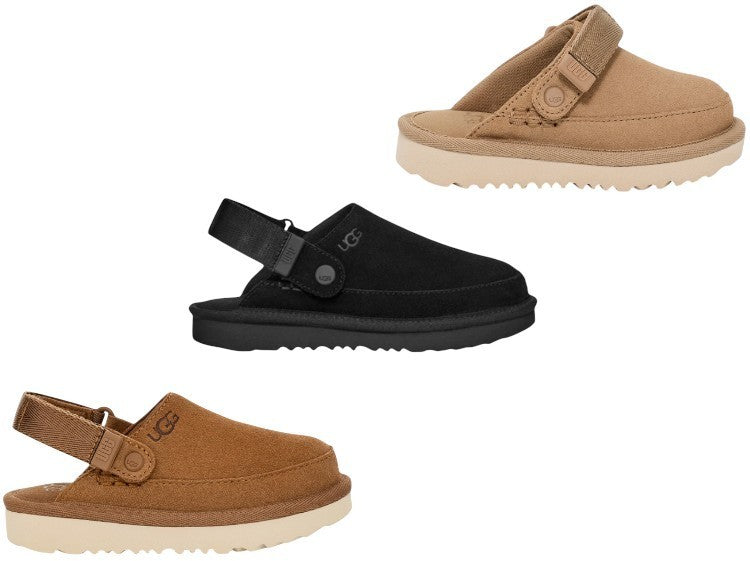 Ugg Kids' Goldenstar Clog Slippers US 4/5/6 BIG KID Sand/Chestnut/Black