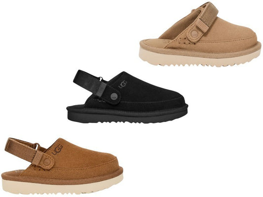 Ugg Kids' Goldenstar Clog Slippers US 4/5/6 BIG KID Sand/Chestnut/Black