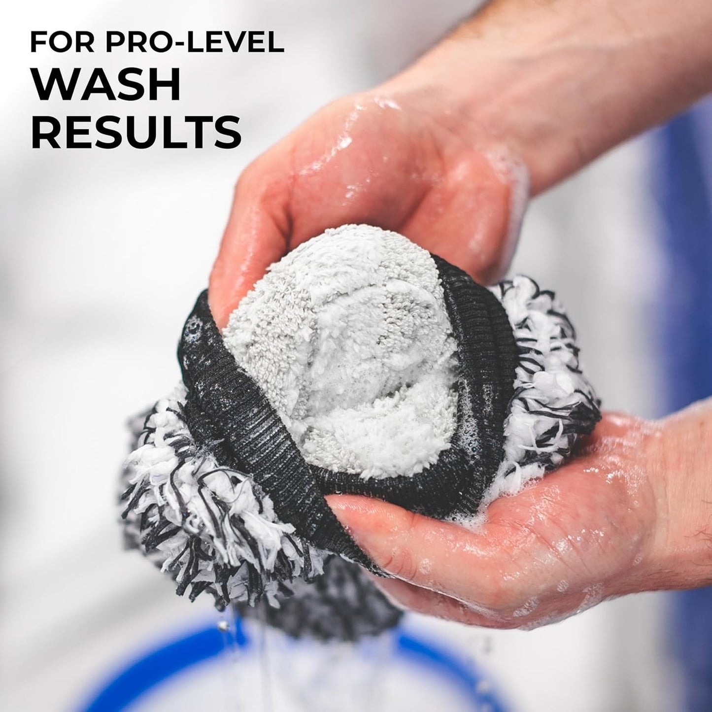 The Rag Company - The Cyclone Ultra Wash Mitts - 70/30 Gauntlet Blend Korean
