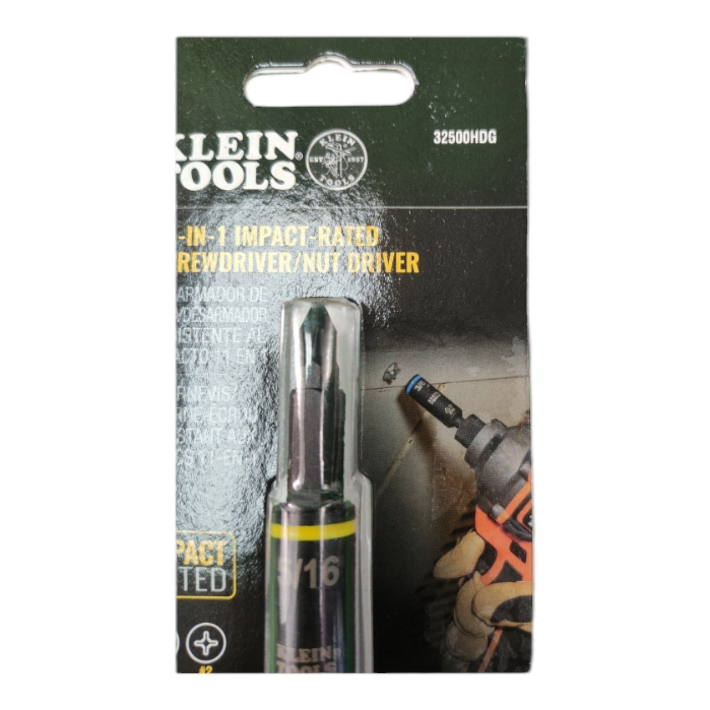 Klein Tools 32500HDG Impact Rated Screwdriver/Nut Driver 11-In-1 Set New (D1)