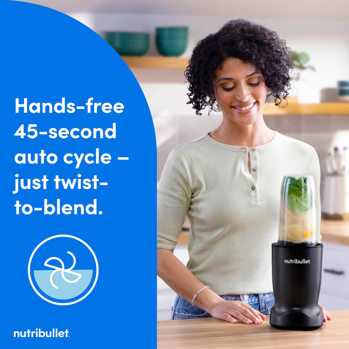 NutriBullet Turbo NB50400AK 1000W Matte Black Electric Personal Blender
