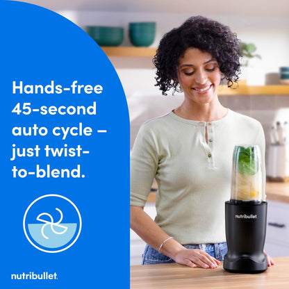 NutriBullet Turbo NB50400AK 1000W Matte Black Electric Personal Blender