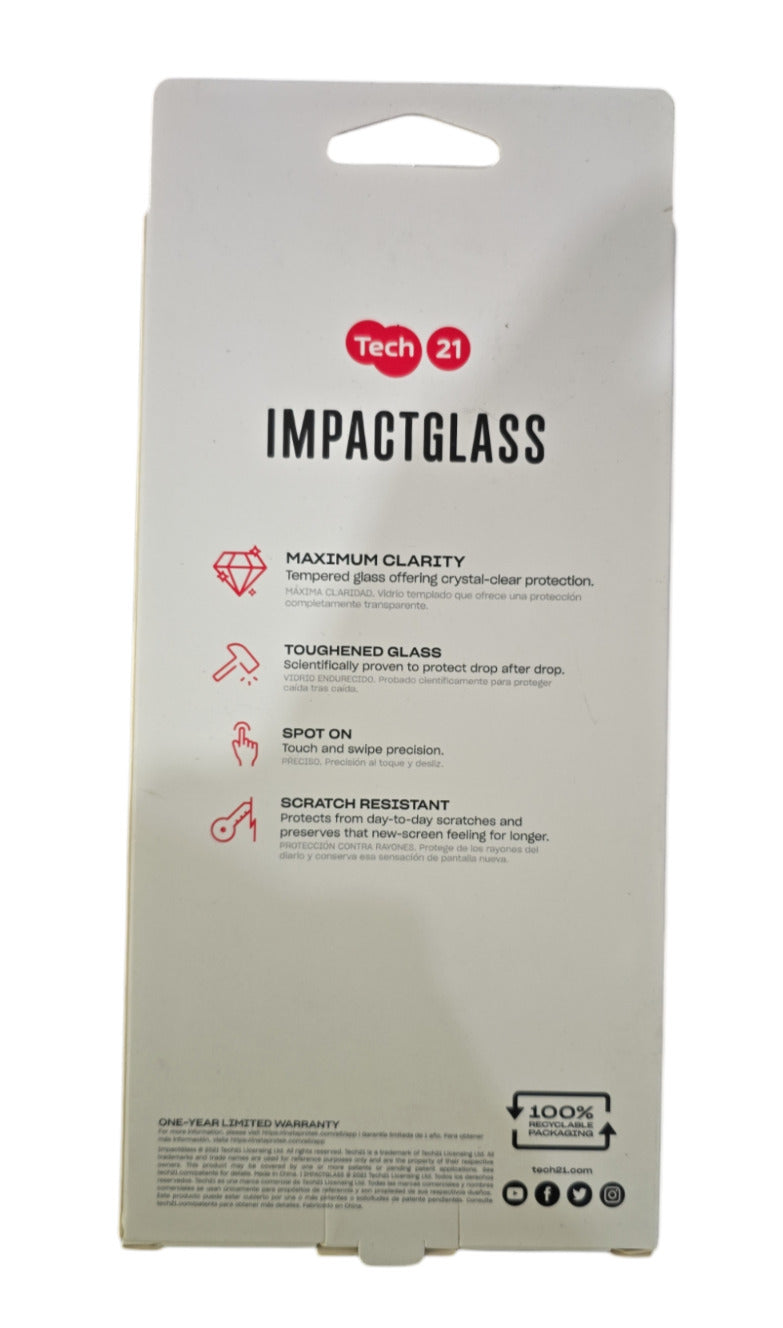 Tech21 ImpactGlass Scratch-Free Screen Protection for Samsung Galaxy S21 FE 5G