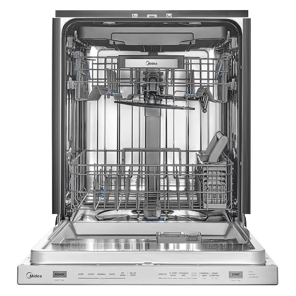 Midea MDT24P3CST 24 inch Stainless Top Control Built-In Dishwasher