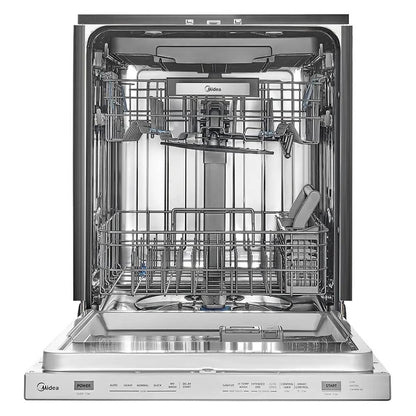 Midea MDT24P3CST 24 inch Stainless Top Control Built-In Dishwasher