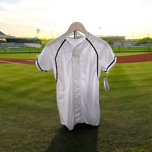 CHAMPRO Boys' Cycle 2 Faux Button Youth Baseball/Softball Jersey, L