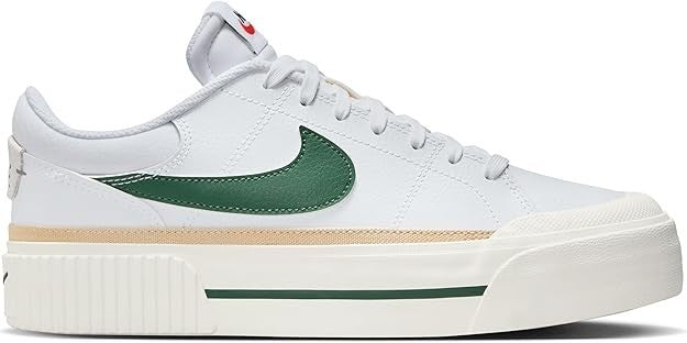 Nike Court Legacy Lift Women's Shoes DM7590-107, White/Sail/Sesame/Fir, Size 7.5