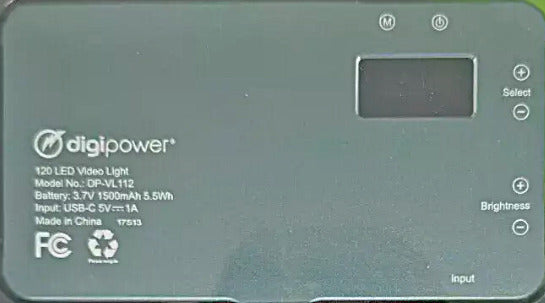 Digipower The Streamer - 112 LEDs Compact Video Light with Diffuser