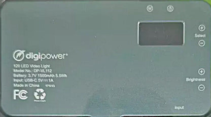 Digipower The Streamer - 112 LEDs Compact Video Light with Diffuser