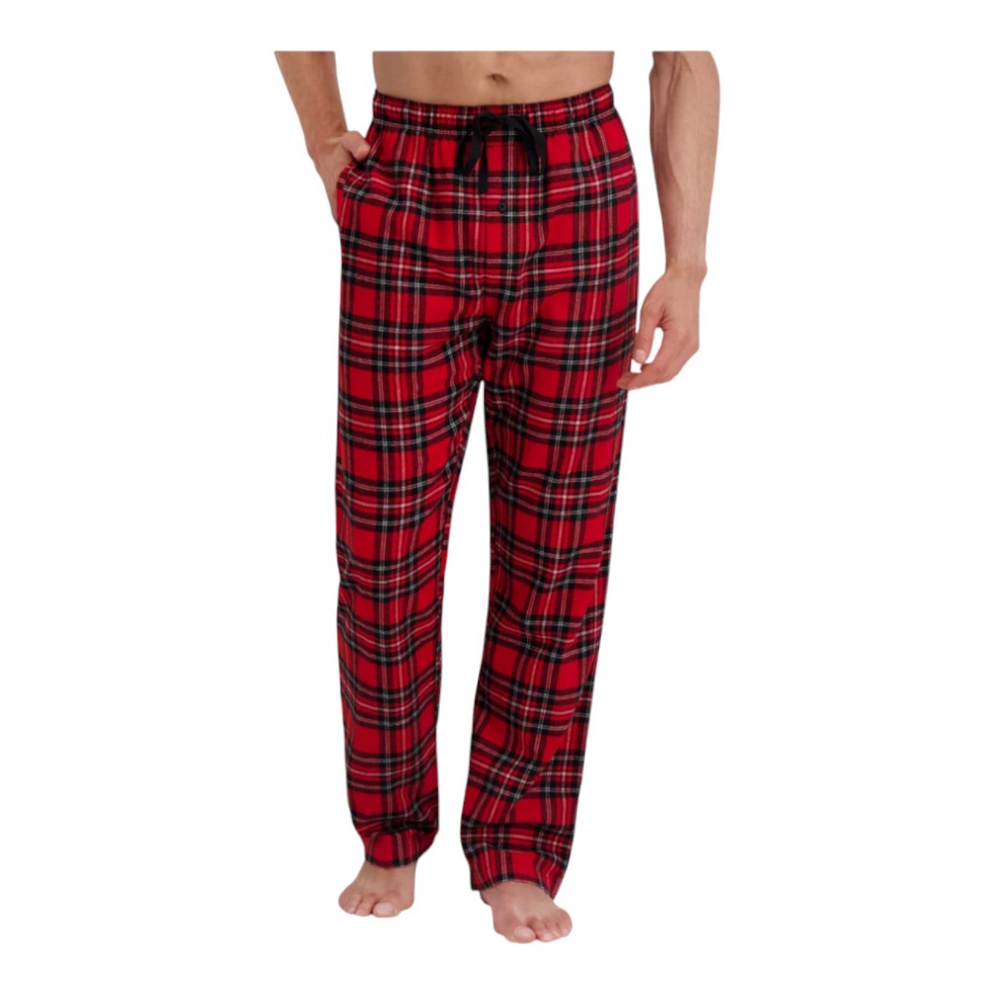 Hanes Men's Lightweight Yarn Dyed Flannel Sleep Pajama Lounge Pants for Men