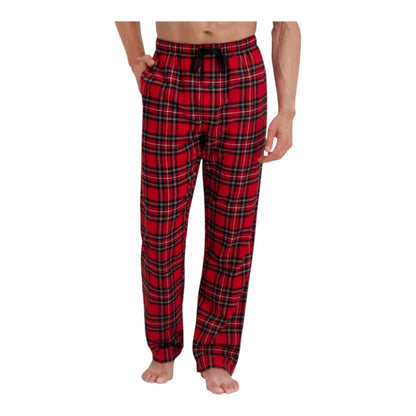 Hanes Men's Lightweight Yarn Dyed Flannel Sleep Pajama Lounge Pants for Men