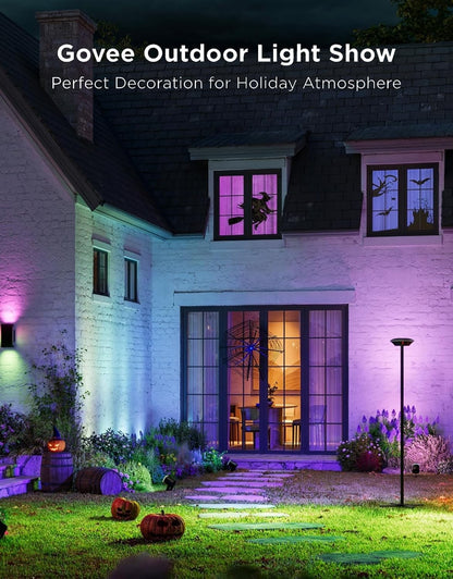 Govee Outdoor Lamp Post Lights, 2000LM High White Brightness with 6 Zones RGBIC
