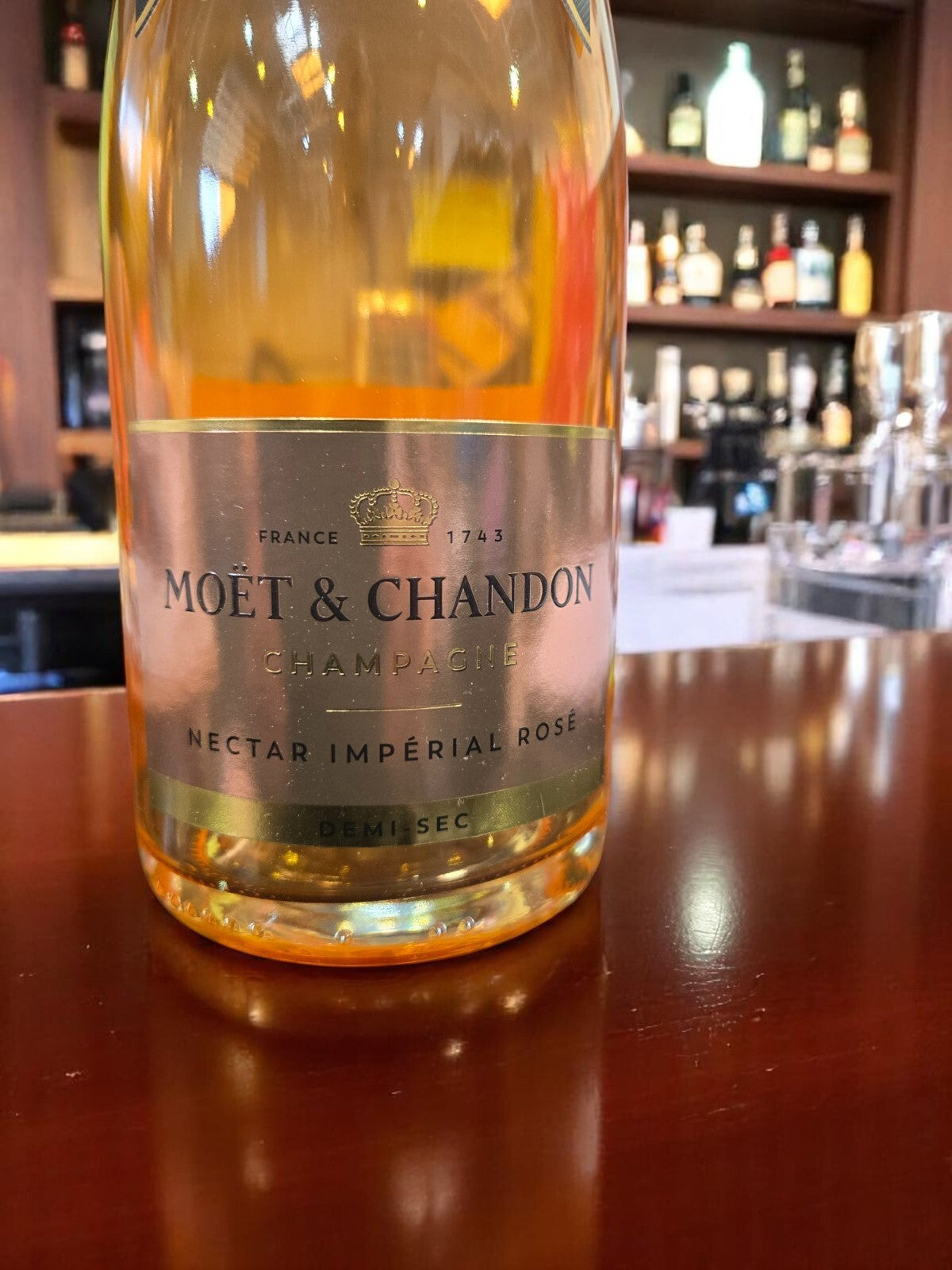 Moet & Chandon Nectar Imperial Rose Champagne Dummy Empty Bottle Prop 1.5 L