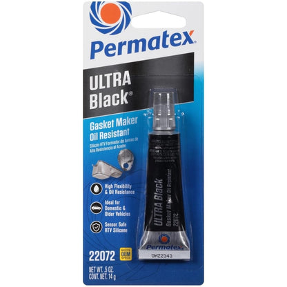 Permatex Maximum Oil Resistance RTV Silicone Gasket Maker, Sensor Safe and Non-